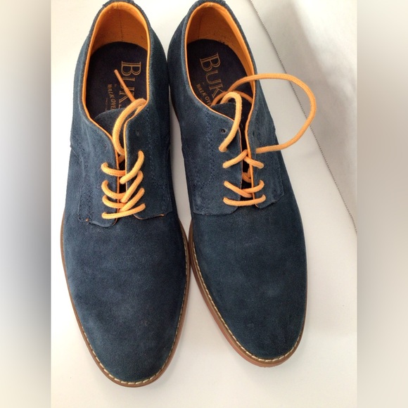 Buks by walk-over derby shoes MSRP $255. Men’s navy suede casual shoes. Size 10 - Picture 3 of 12